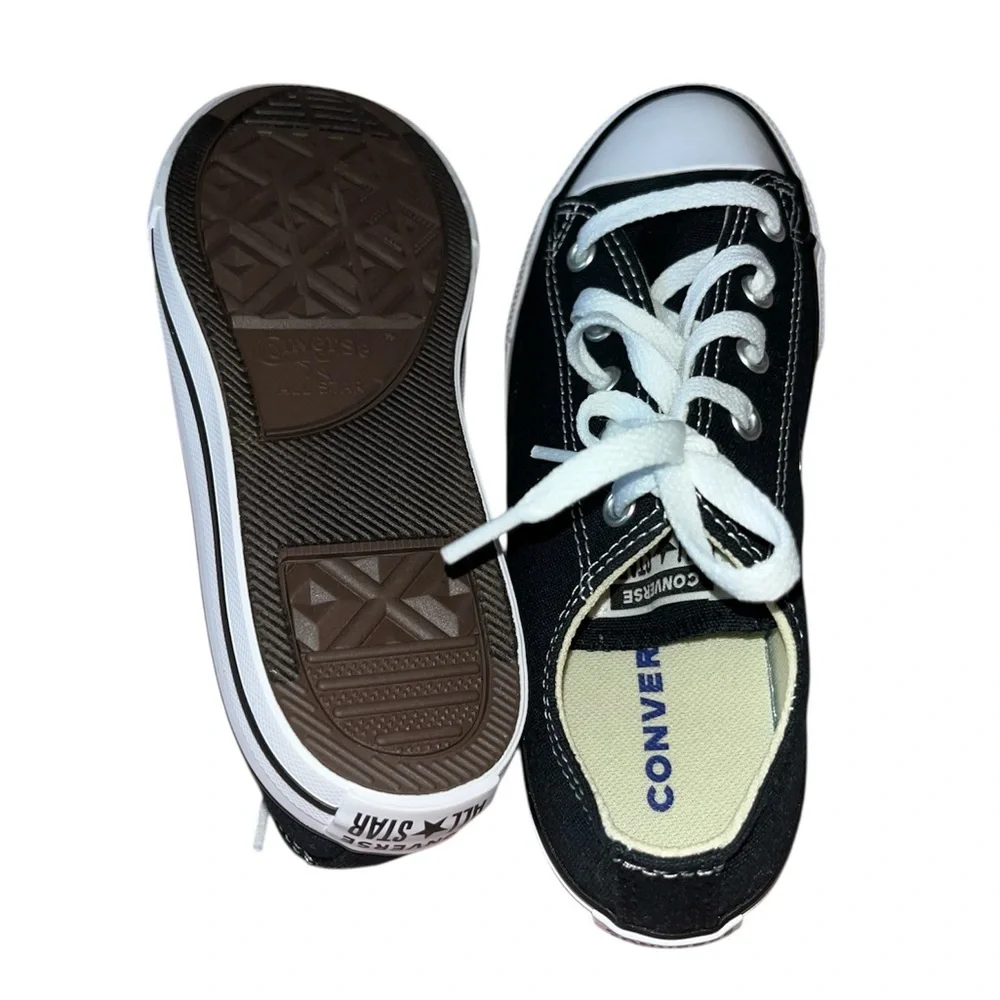 Kids New Black and White Converse